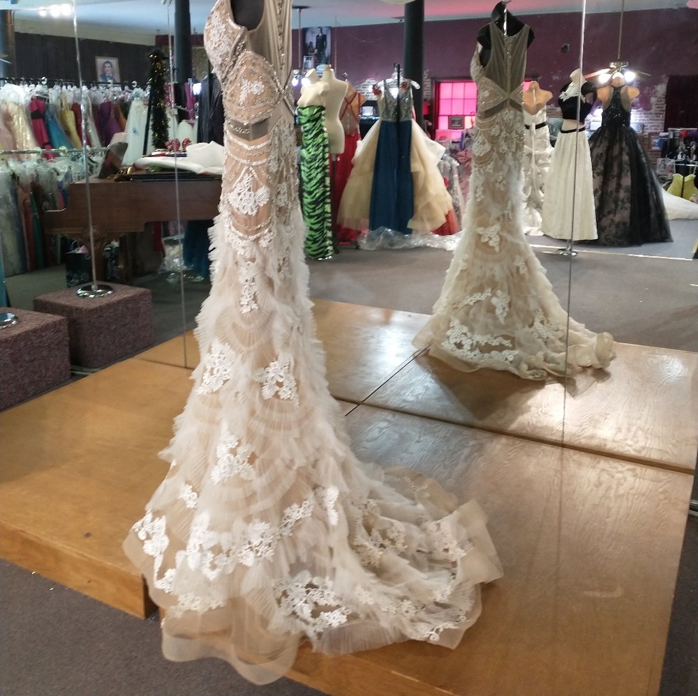 Jovani Plisse Ruffle Dress - Picture 5 of 9